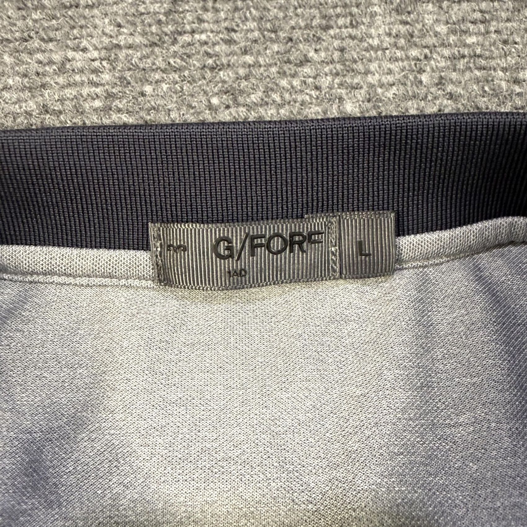 G/FORE G/FORE Golf Polo Shirt Mens Large Gray Quarter Zip Performance Short Sleeve Size US L / EU 52-54 / 3 - 7 Thumbnail