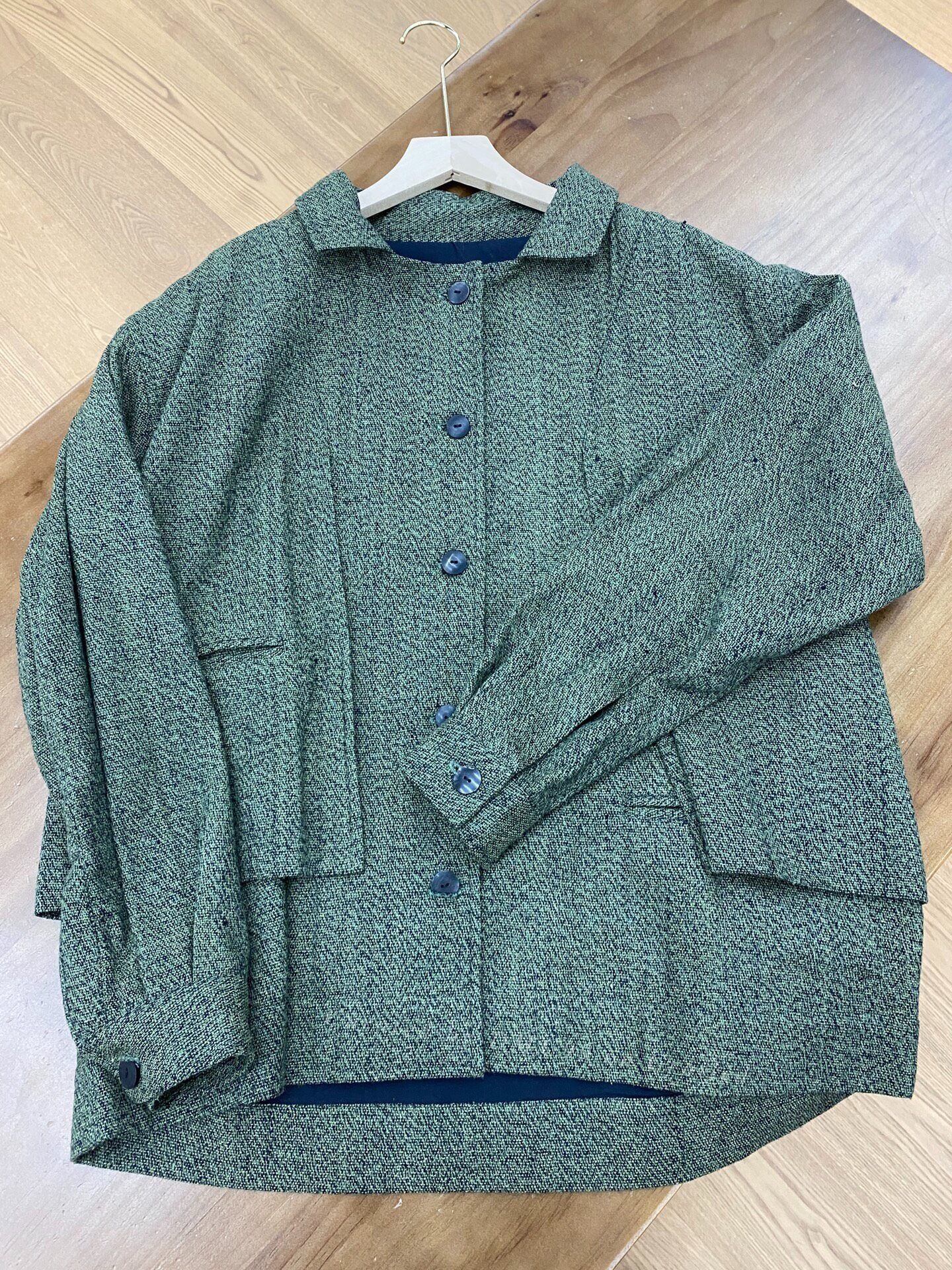 Other Tussah Silk Retro Collar Double-Layer Coat Size US M / EU 48-50 / 2 - 1 Thumbnail