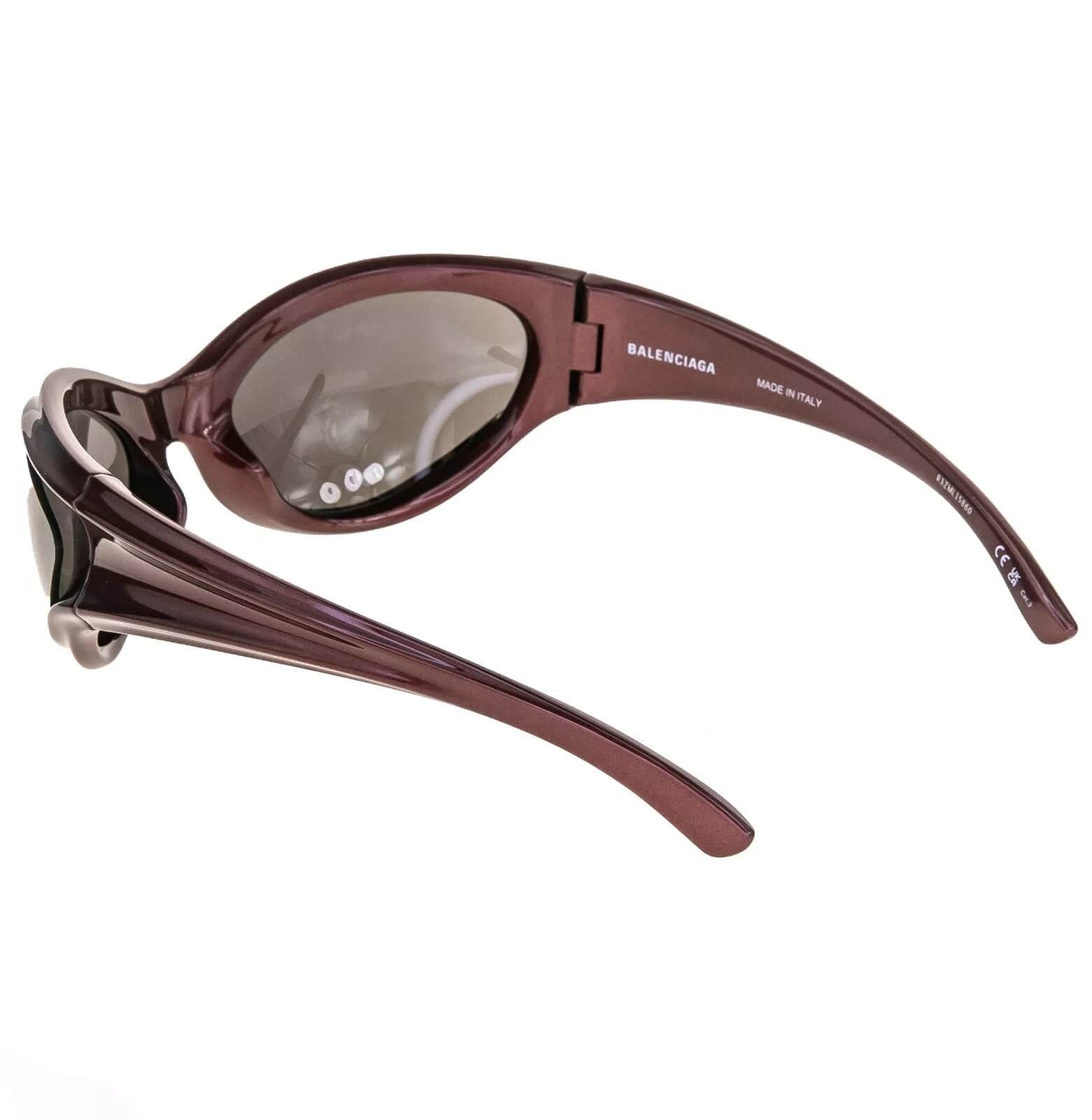 Balenciaga BALENCIAGA DYNAMO 0317 Burgundy 002 Fashion BB0317 Size ONE SIZE - 3 Thumbnail