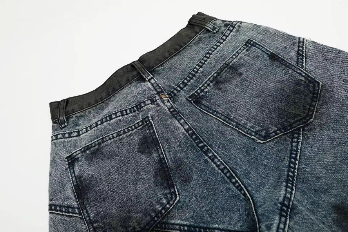 Designer × Other Washed Streetwear Design Tie Dye Retro Shorts Size US 32 / EU 48 - 3 Thumbnail