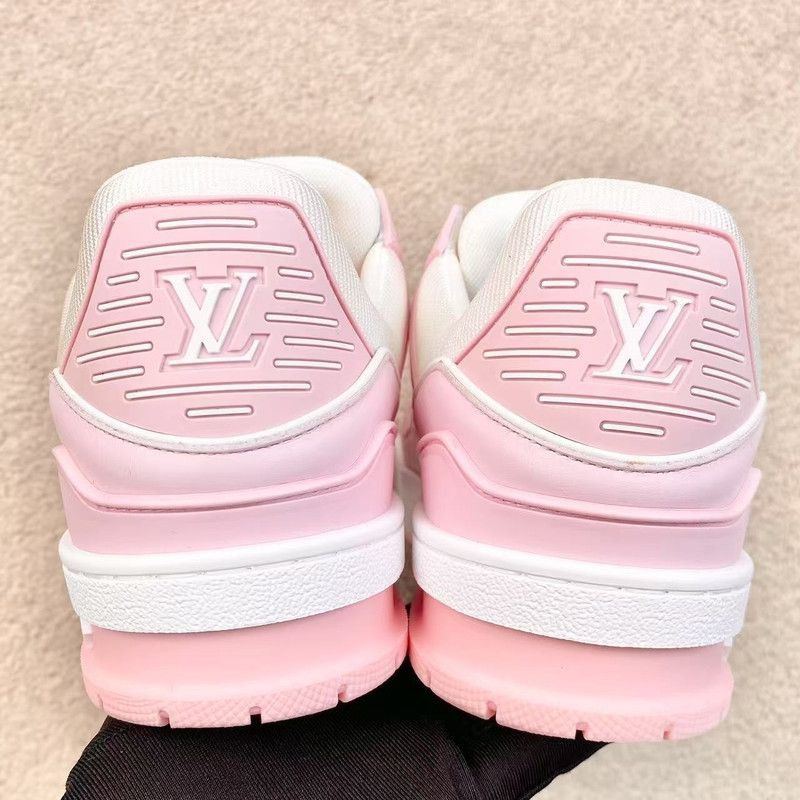Louis Vuitton Louis Vuitton Trainer Low Top Sneakers in Rose Pink -2508 Size US 7.5 / EU 40-41 - 5 Thumbnail
