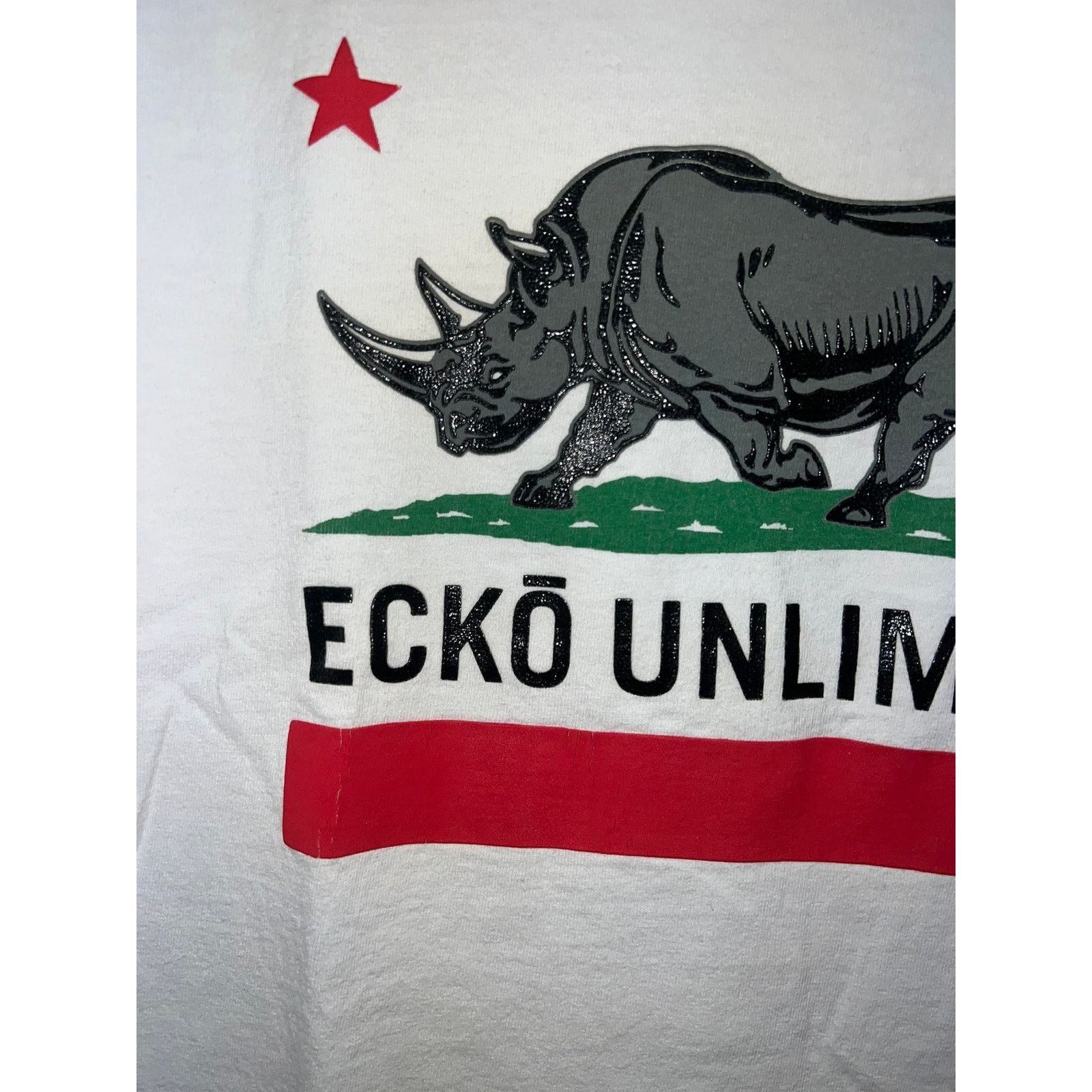 Ecko Unltd. Ecko Unlimited Shirt Graphic Rhino White Tee Y2K 2000s M Size US M / EU 48-50 / 2 - 3 Thumbnail