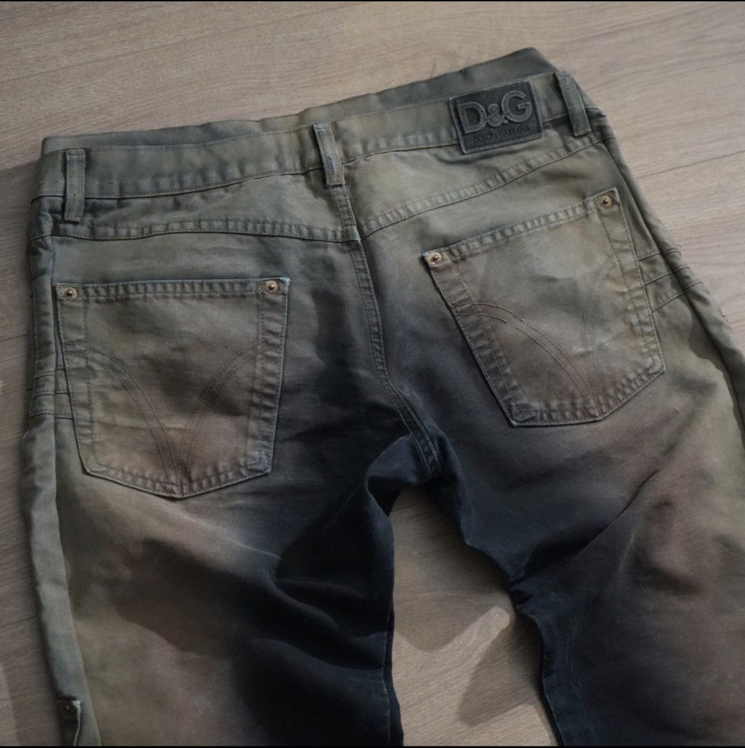 Dolce & Gabbana AW2003 Dolce & Gabbana Gradient Bleached Multi Pockets Pants Size US 32 / EU 48 - 4 Thumbnail