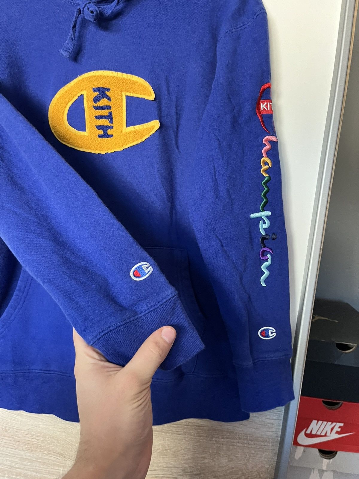 Champion × Kith Kith x Champion 2015 Complexcon Exclusive Sample Hoodie OG R Size US S / EU 44-46 / 1 - 5 Thumbnail