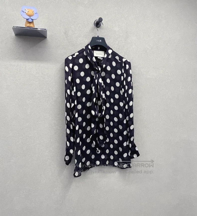 Gucci Gucci Dot chiffon shirt Size XS / US 0-2 / IT 36-38 - 3 Thumbnail