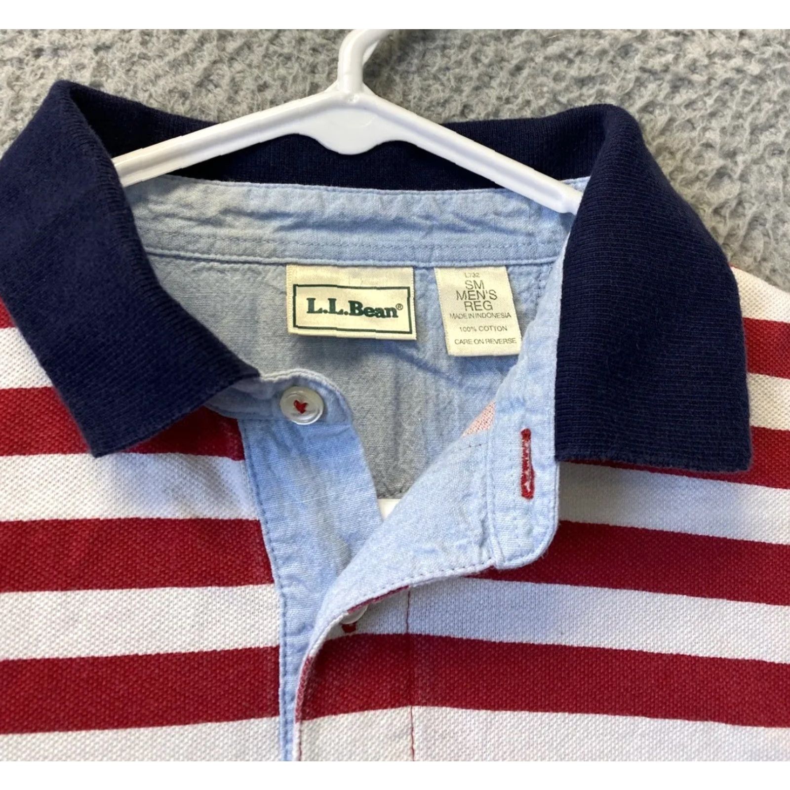 Vintage VINTAGE LL Bean Polo Shirt Mens Small S Short Sleeve Red Stripes Casual Golf Walking Size US S / EU 44-46 / 1 - 3 Thumbnail