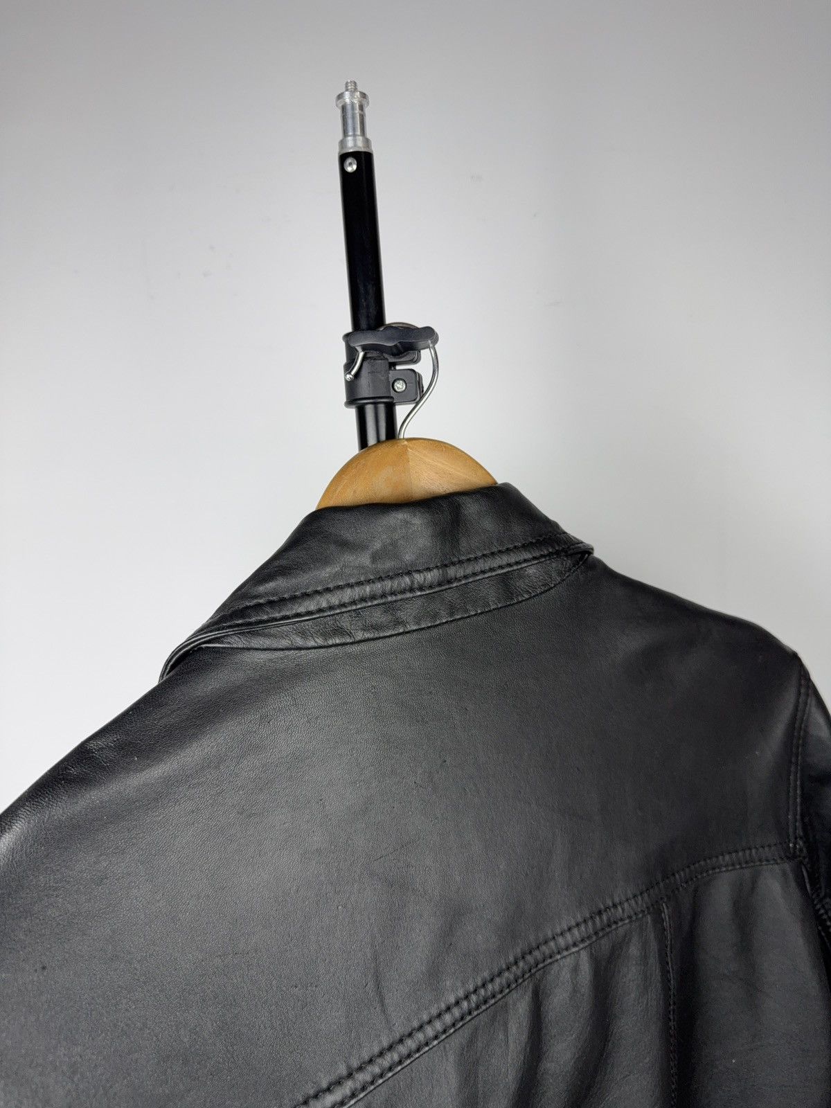 Japanese Brand Avant Garde Biker Gipsy Leather Jacket Button Up Minimalist Size US S / EU 44-46 / 1 - 12 Thumbnail