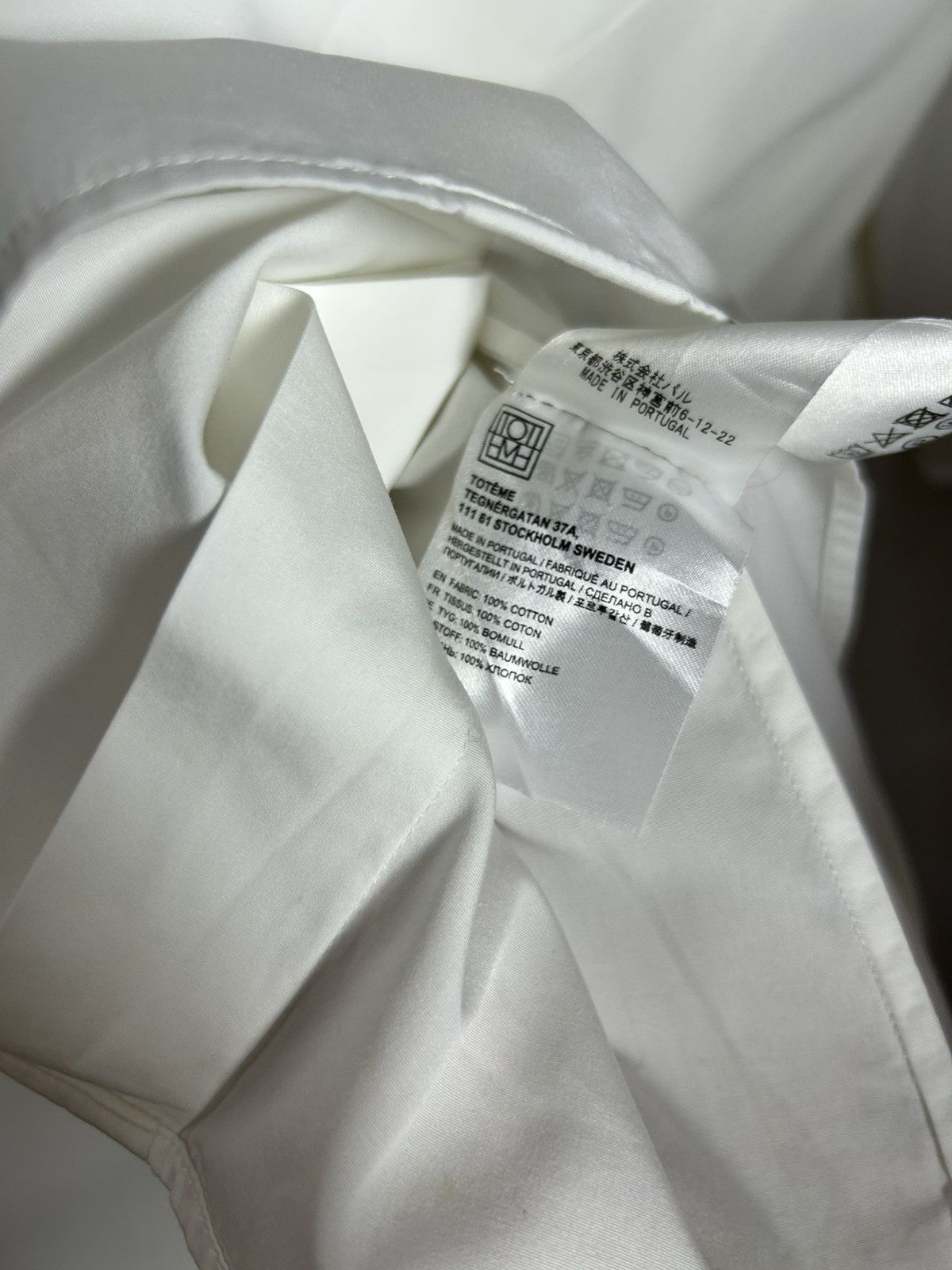Toteme Toteme Signature Cotton Shirt Size S / US 4 / IT 40 - 10 Thumbnail