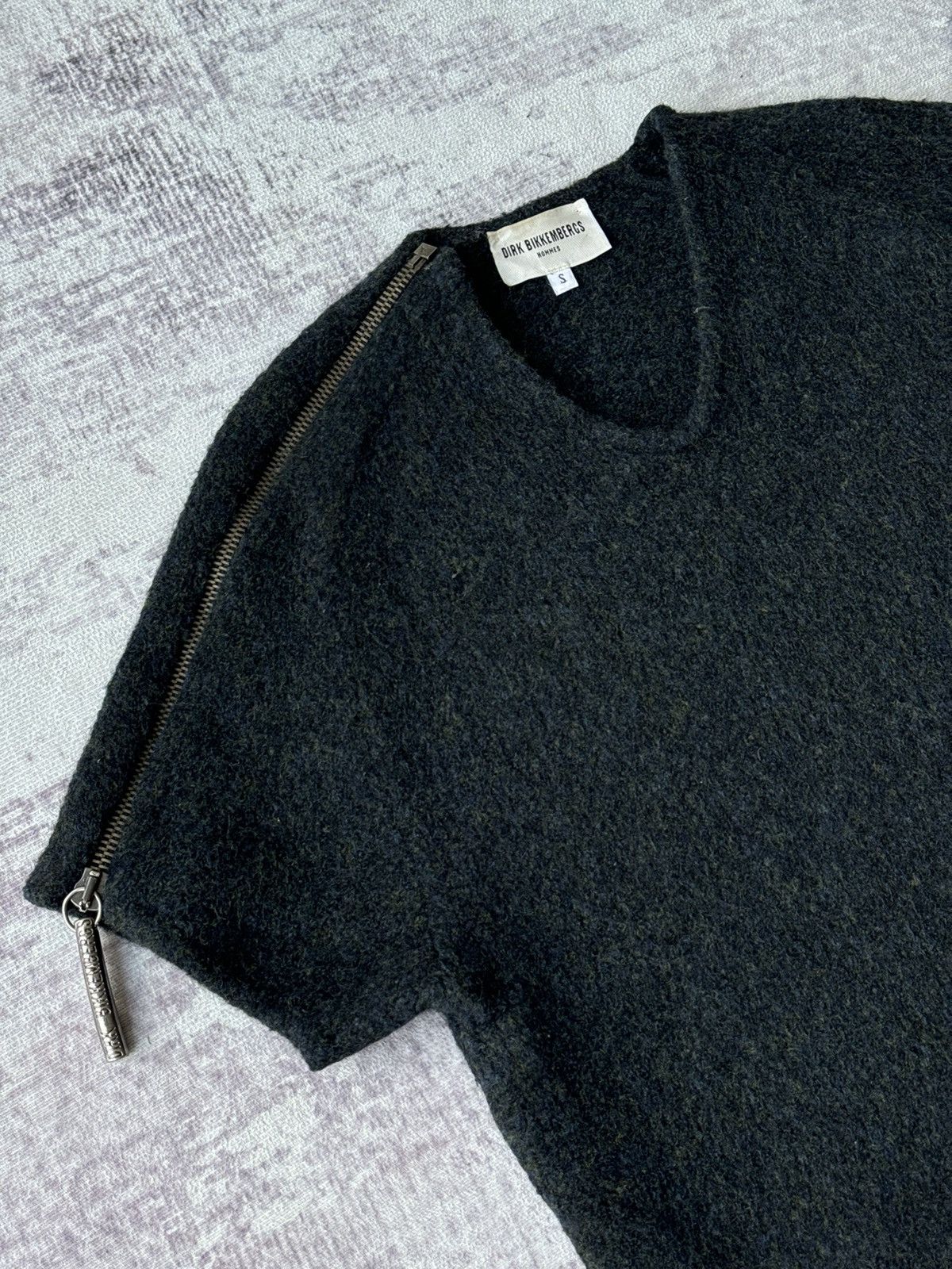 Dirk Bikkembergs Dirk Bikkembergs Hommes Sleeve Zipped Wool Punk Riot Shirt Size US S / EU 44-46 / 1 - 2 Thumbnail
