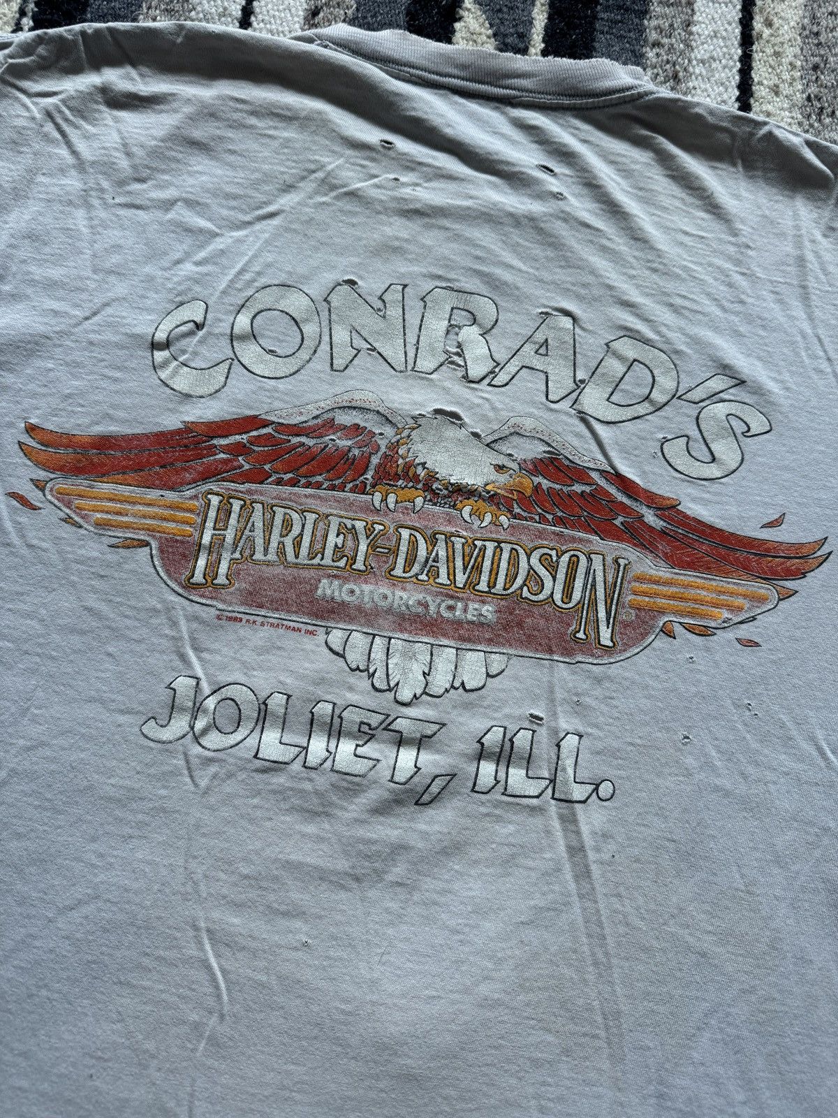 Harley Davidson Vintage 1988 Harley Davidson Joliet Illinois T-Shirt XL Size US XL / EU 56 / 4 - 9 Thumbnail