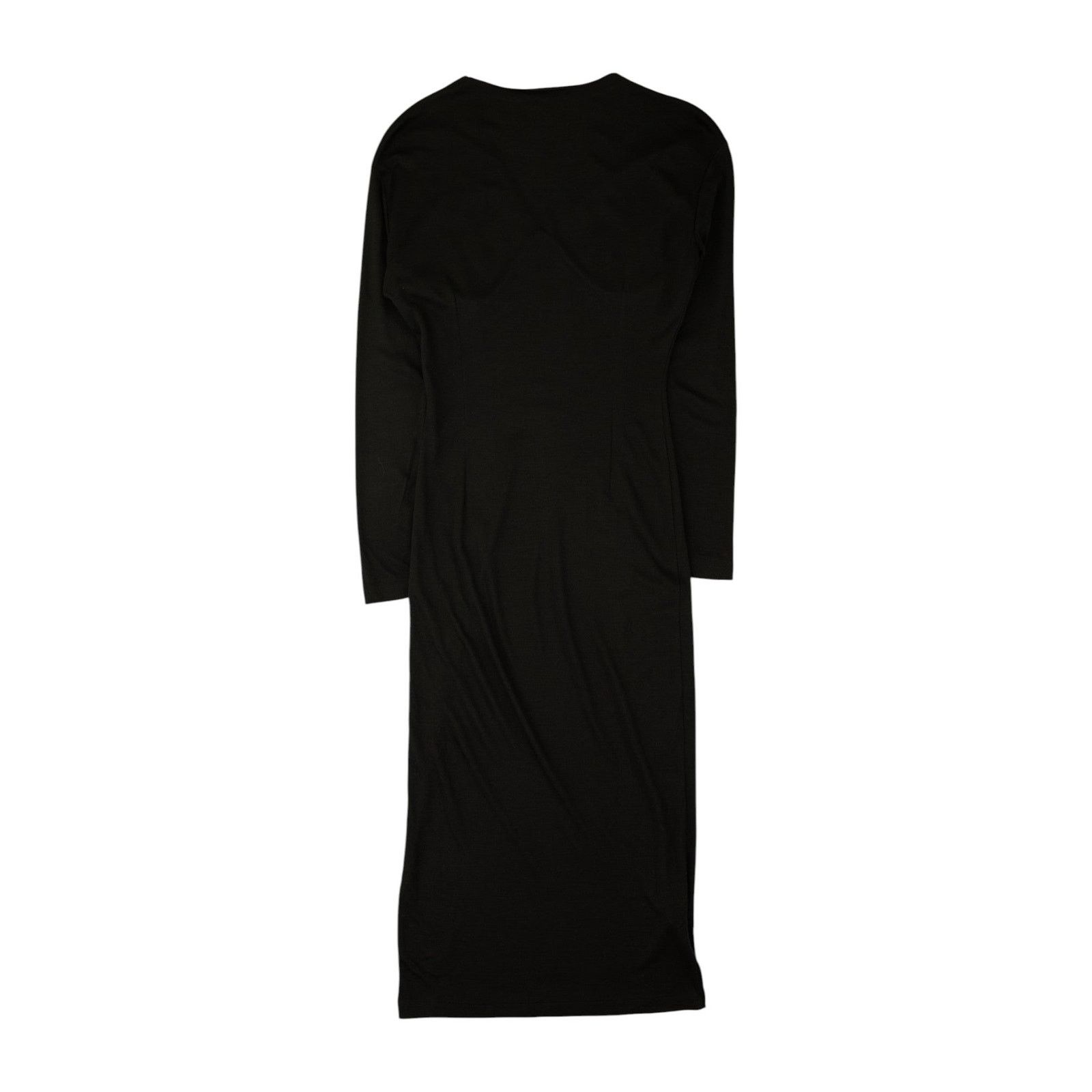 Dolce & Gabbana Black Wool Dress Size L / US 10 / IT 46 - 2 Thumbnail