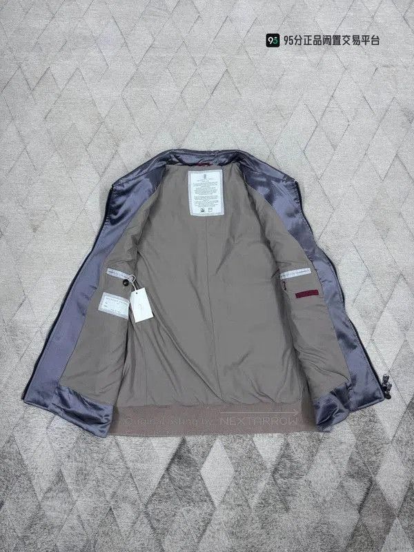 Brunello Cucinelli Brunello Cucinelli Zip Silk Cotton Unisex Vest. Size US L / EU 52-54 / 3 - 4 Thumbnail