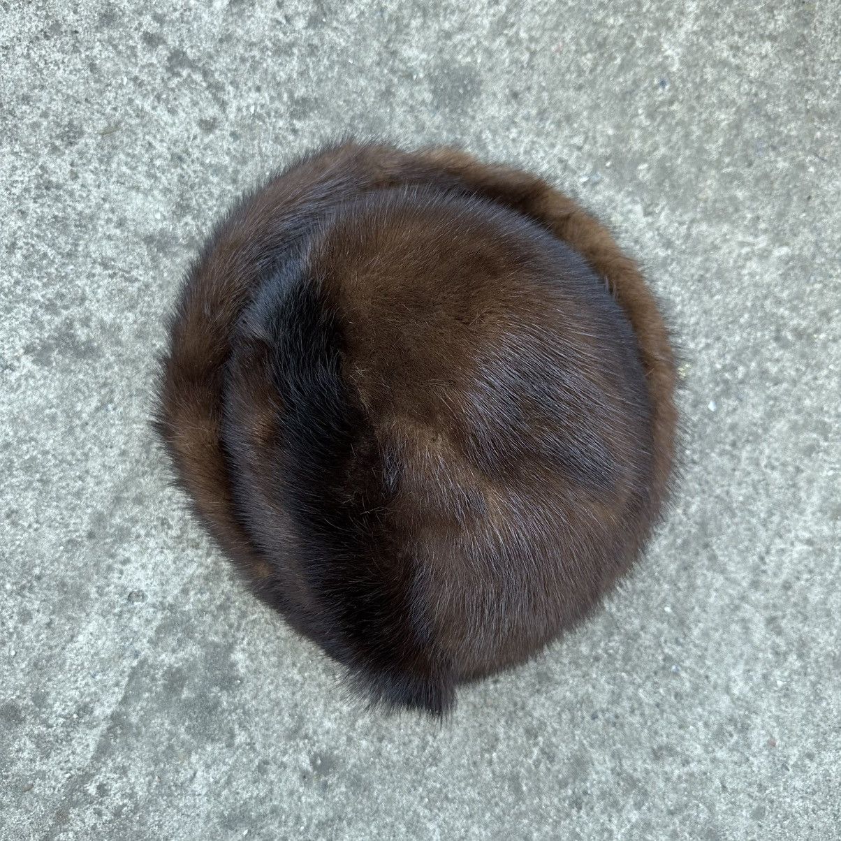 Riot Society Vintage Real Fur Antique Hat Cap 80s Y2K USA Size ONE SIZE - 4 Thumbnail