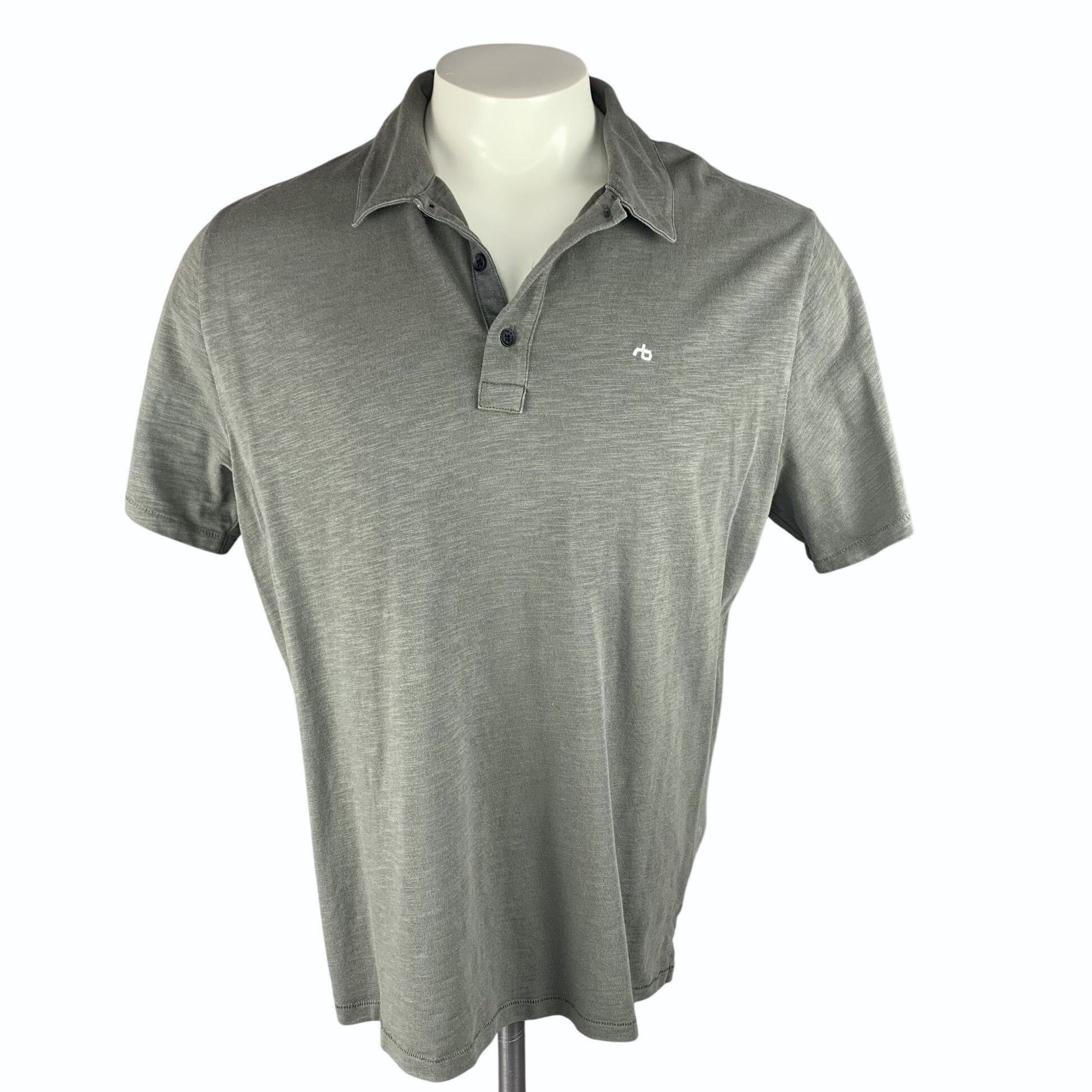 Rag & Bone Rag & Bone Size XXL Mens Sage Green Cotton Polo Shirt Peru Size US XXL / EU 58 / 5 - 1 Thumbnail