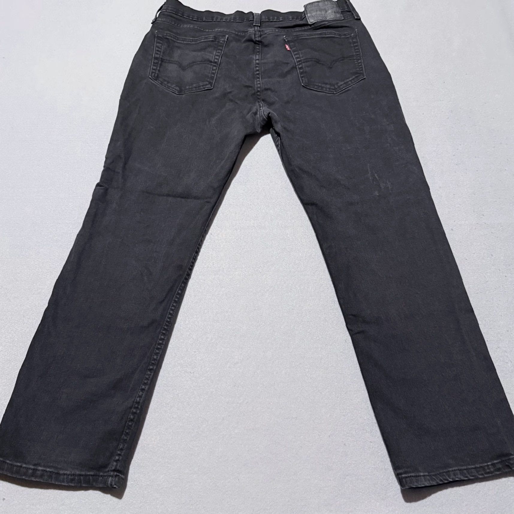 Levi's Levi's 514 Jeans Men Black Mid Rise Classic Zip Fly - 35X30 Size US 35 - 2 Thumbnail