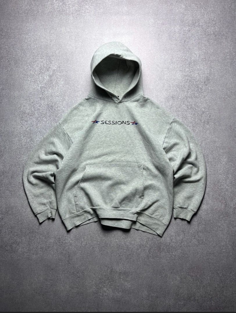 Vintage Vintage Sessions Sk8 Boxy Hoodie Y2K L Size US L / EU 52-54 / 3 - 3 Thumbnail