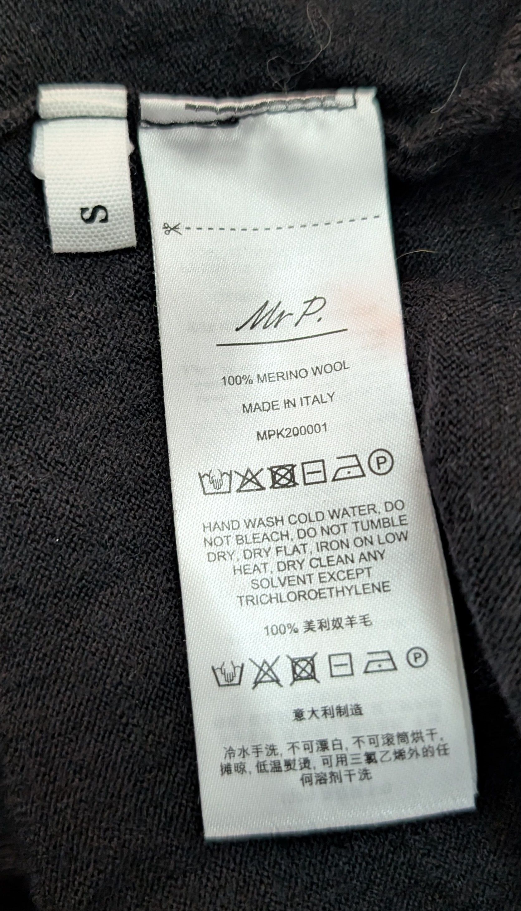 Mr P. Mr. P Slim Fit Merino Wool Roll Neck Sweater Made in Italy Size US S / EU 44-46 / 1 - 4 Thumbnail