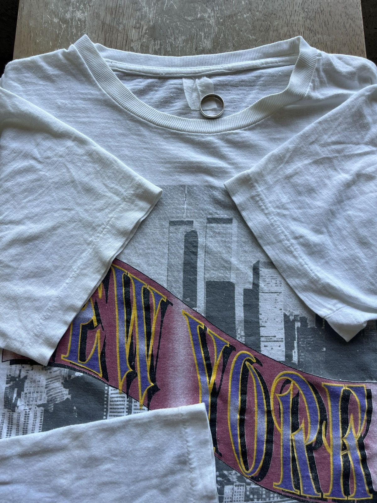 Vintage Vintage NEW YORK Photo 90’s TSHIRT Size US XL / EU 56 / 4 - 6 Thumbnail