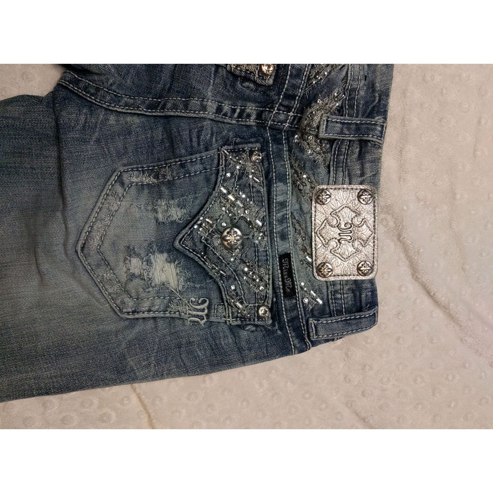 Miss Me Miss Me Jeans Skinny Blue Medium Wash Denim Pants Women 28 30x31 Signature Rise 5-Pocket Denim Size 28" / US 6 / IT 42 - 7 Thumbnail