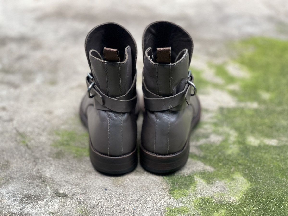 Prada PRADA GREY LEATHER ANKLE BOOT Size US 8.5 / EU 41-42 - 5 Thumbnail