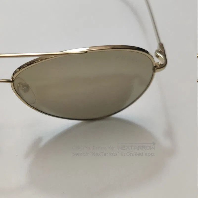 Prada Prada Logo Frame Aviator Sunglasses. Size ONE SIZE - 8 Thumbnail