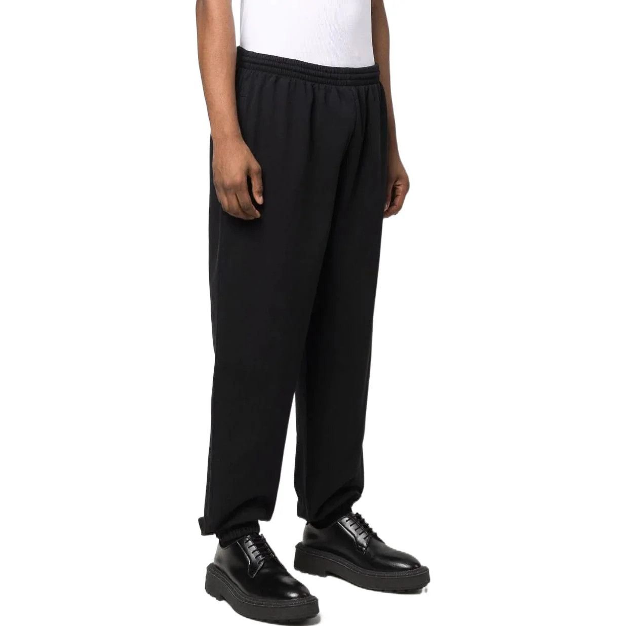 Balenciaga o1w1db10625 Cities Paris Stretch Knee Pant in Black Size US 32 / EU 48 - 3 Thumbnail