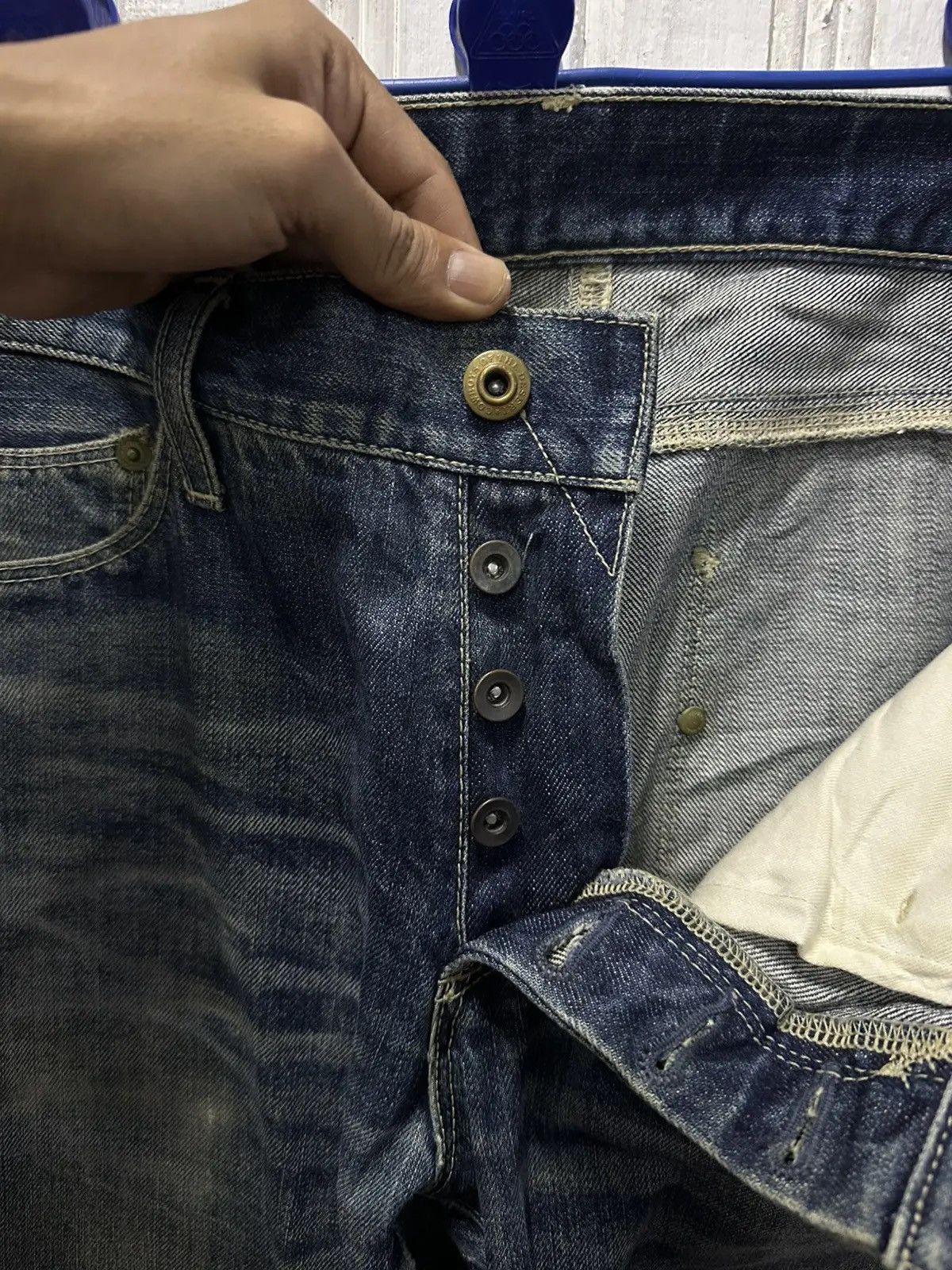 Japanese Brand Redline/Selvedge W33 L32 Vintage RIPO TRENTA ANNI Denim Pant Size US 33 - 11 Thumbnail