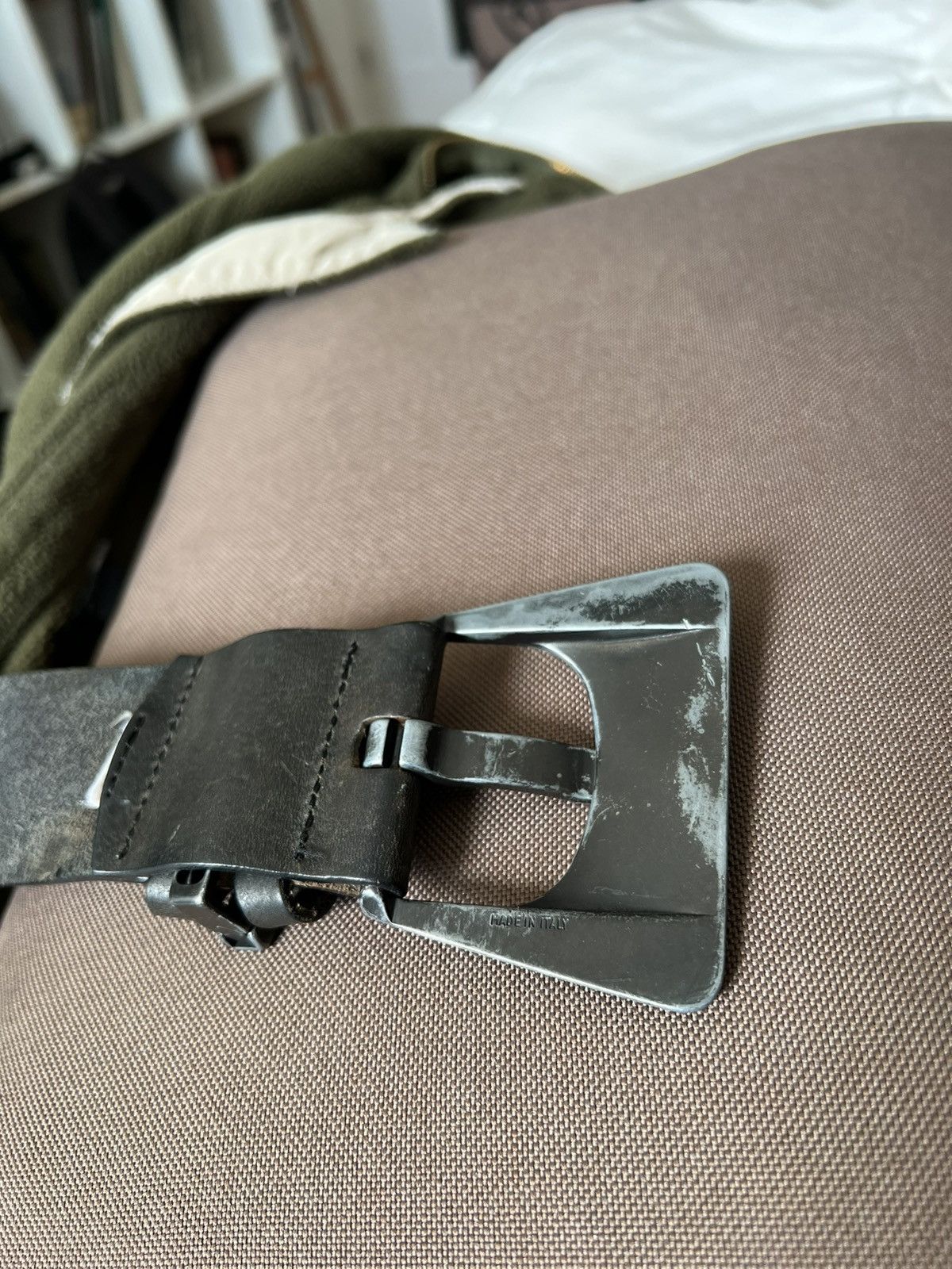 Diesel × Vintage Y2K Vintage Diesel Leather Belt Avant Garden Size ONE SIZE - 12 Thumbnail