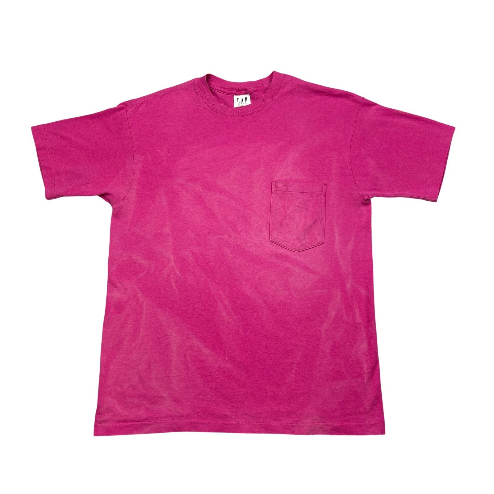 Gap Vintage 90s Gap Pocket T Shirt Pink Men's Small Selvedge Size US S / EU 44-46 / 1 - 1 Thumbnail