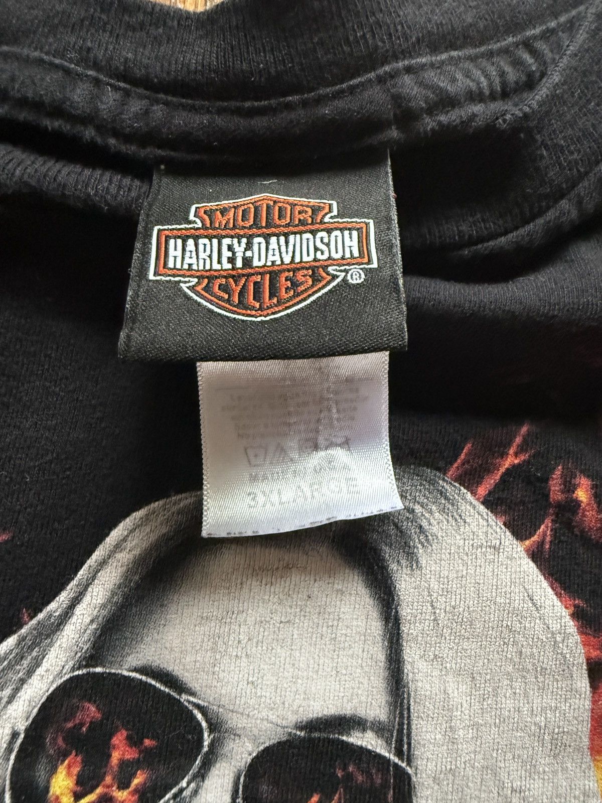 Harley Davidson × Vintage Vintage Y2K Harley Davidson Flaming Girl Graphic Tee 3XL Size US XXL / EU 58 / 5 - 5 Thumbnail