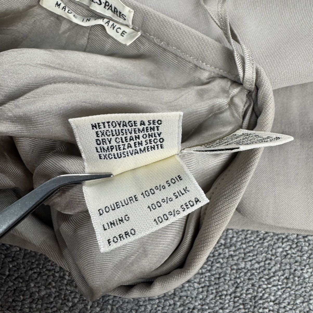 Hermes × Maison Margiela Hermes - Margiela Era - Spring 1999 Beige - Midi Wool Skirt Size 26" / US 2 / IT 38 - 9 Thumbnail
