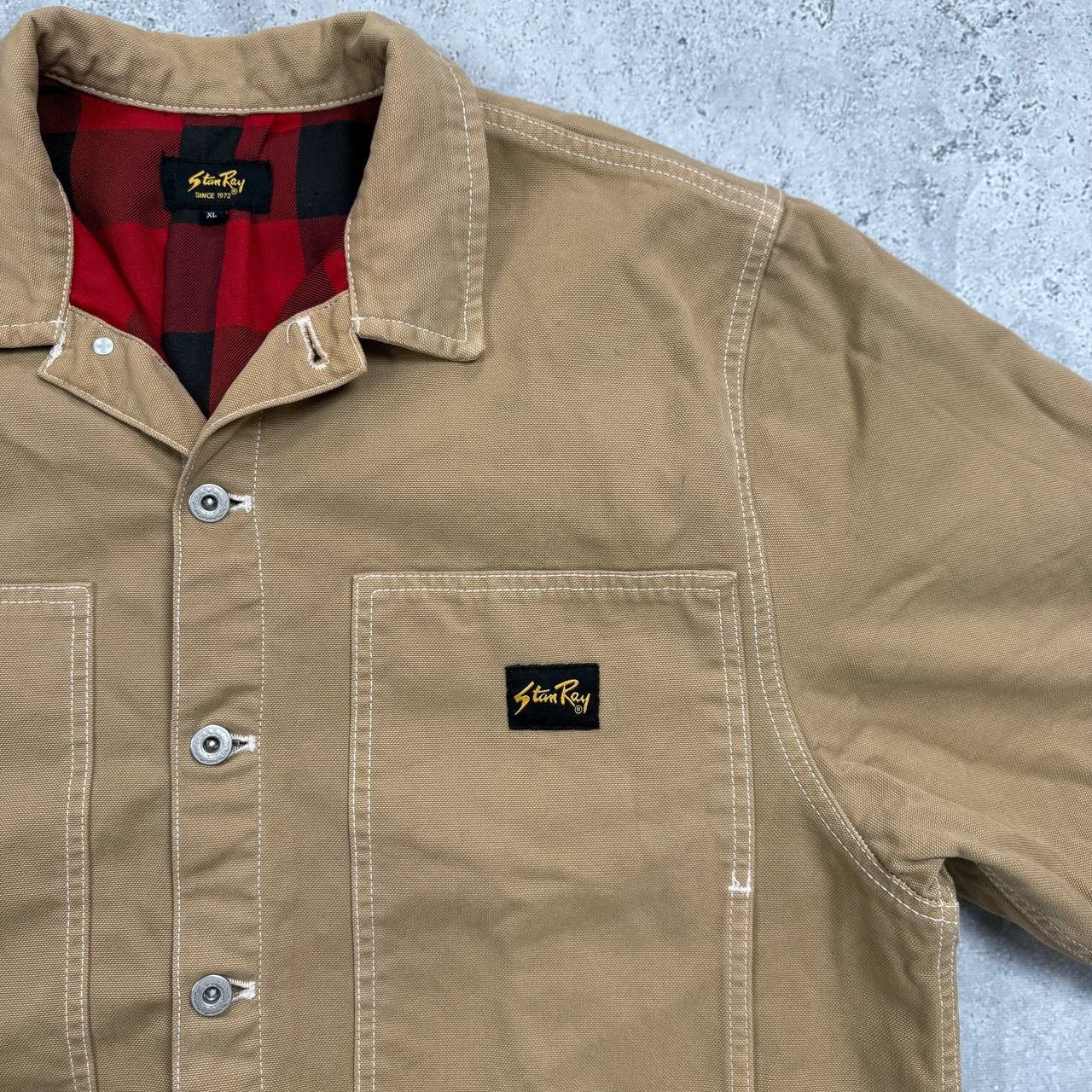 Stan Ray Stan Ray Duck Canvas Winter Box Work Jacket Khaki Beige XL Size US XL / EU 56 / 4 - 8 Thumbnail