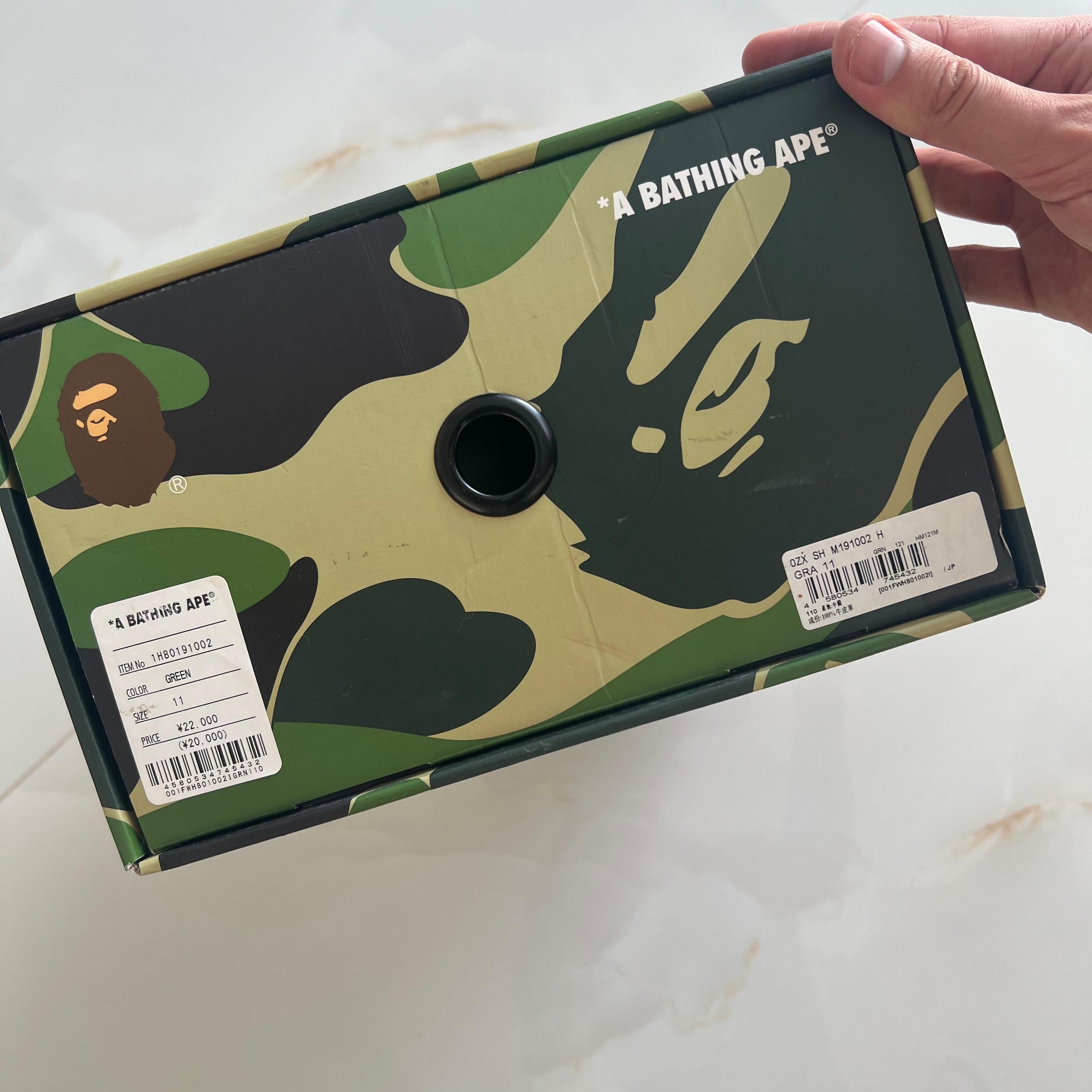 Bape Bapesta Sk8 Green/White 2021 Size US 10.5 / EU 43-44 - 8 Thumbnail