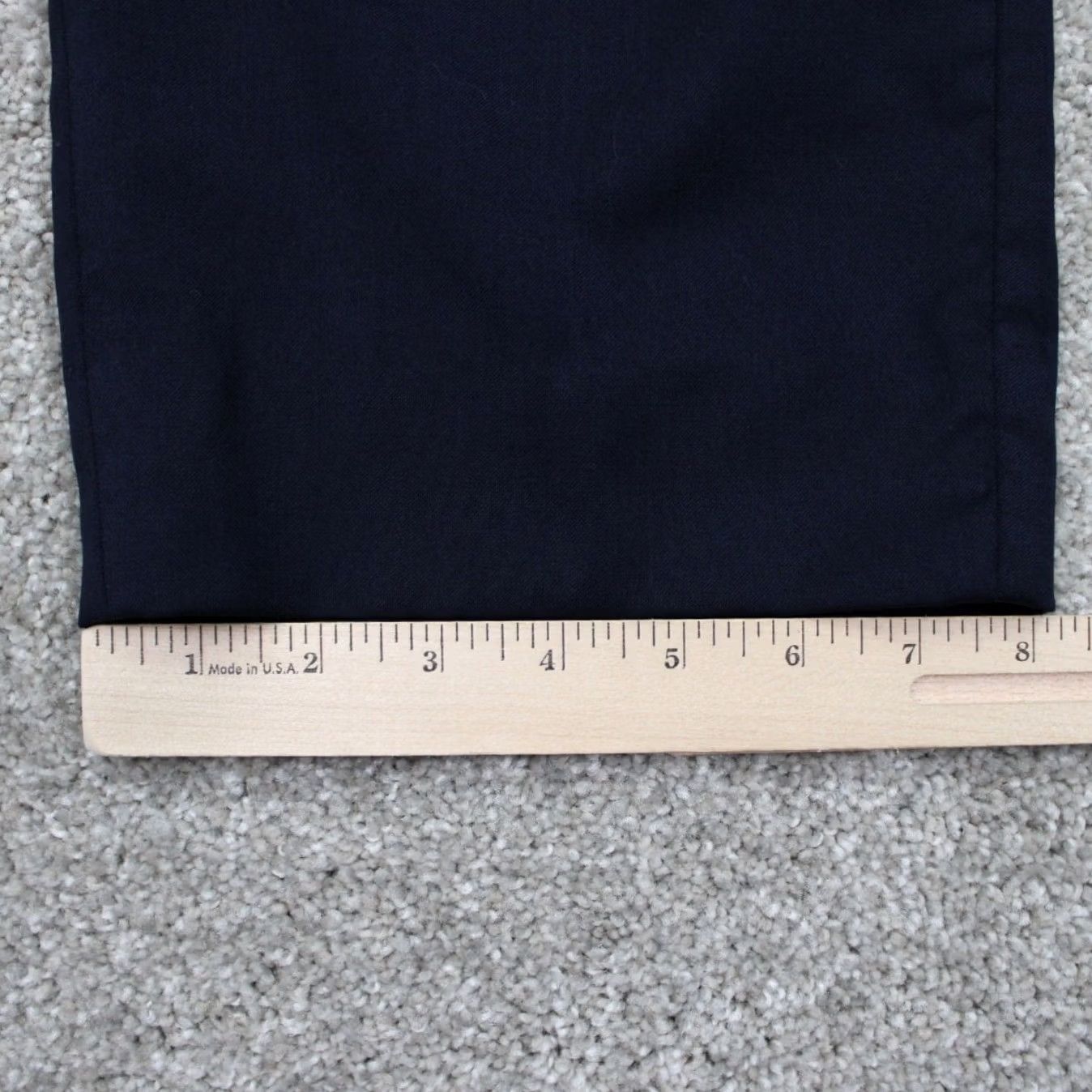 Peter Millar Peter Millar Pants Mens 32R Dress Straight Leg Blue Wool 30" Inseam Flat Front Stretch Regular Velvet? Size US 32 / EU 48 - 5 Thumbnail