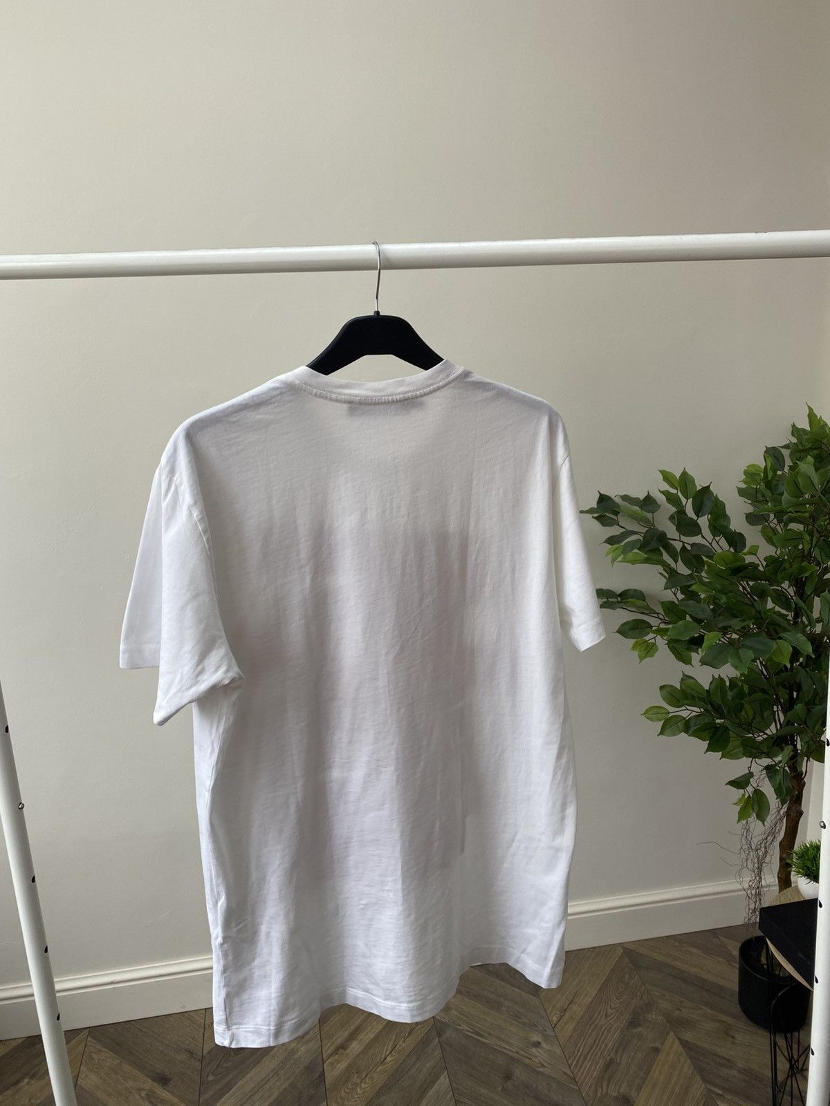 Moschino × Vintage Vintage Love Moschino Printed White T-shirt Size US L / EU 52-54 / 3 - 10 Thumbnail