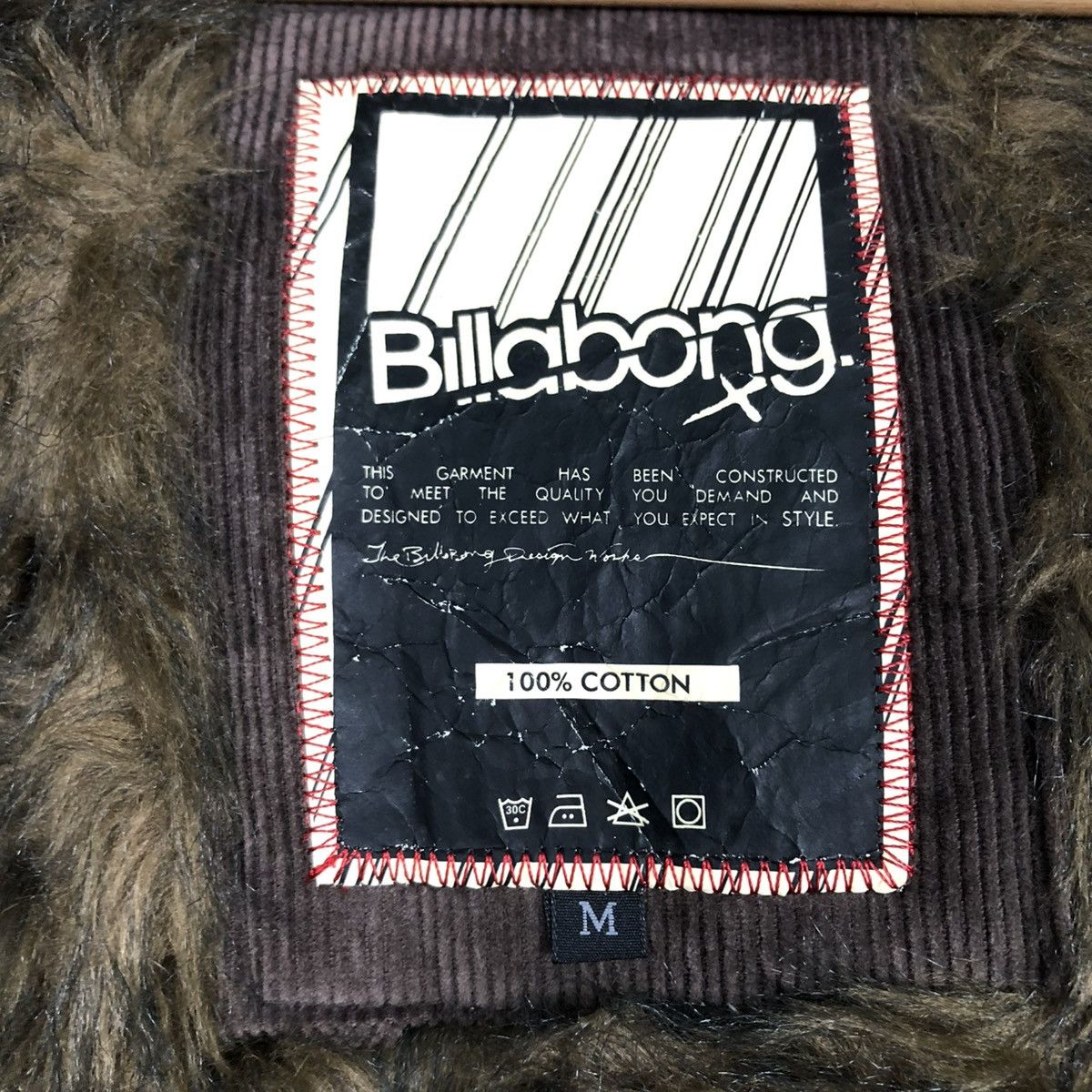 Billabong 🔥VINTAGE BOMBER JACKET CORDUROY BILLABONG MINK FUR HOODIE Size US M / EU 48-50 / 2 - 23 Thumbnail