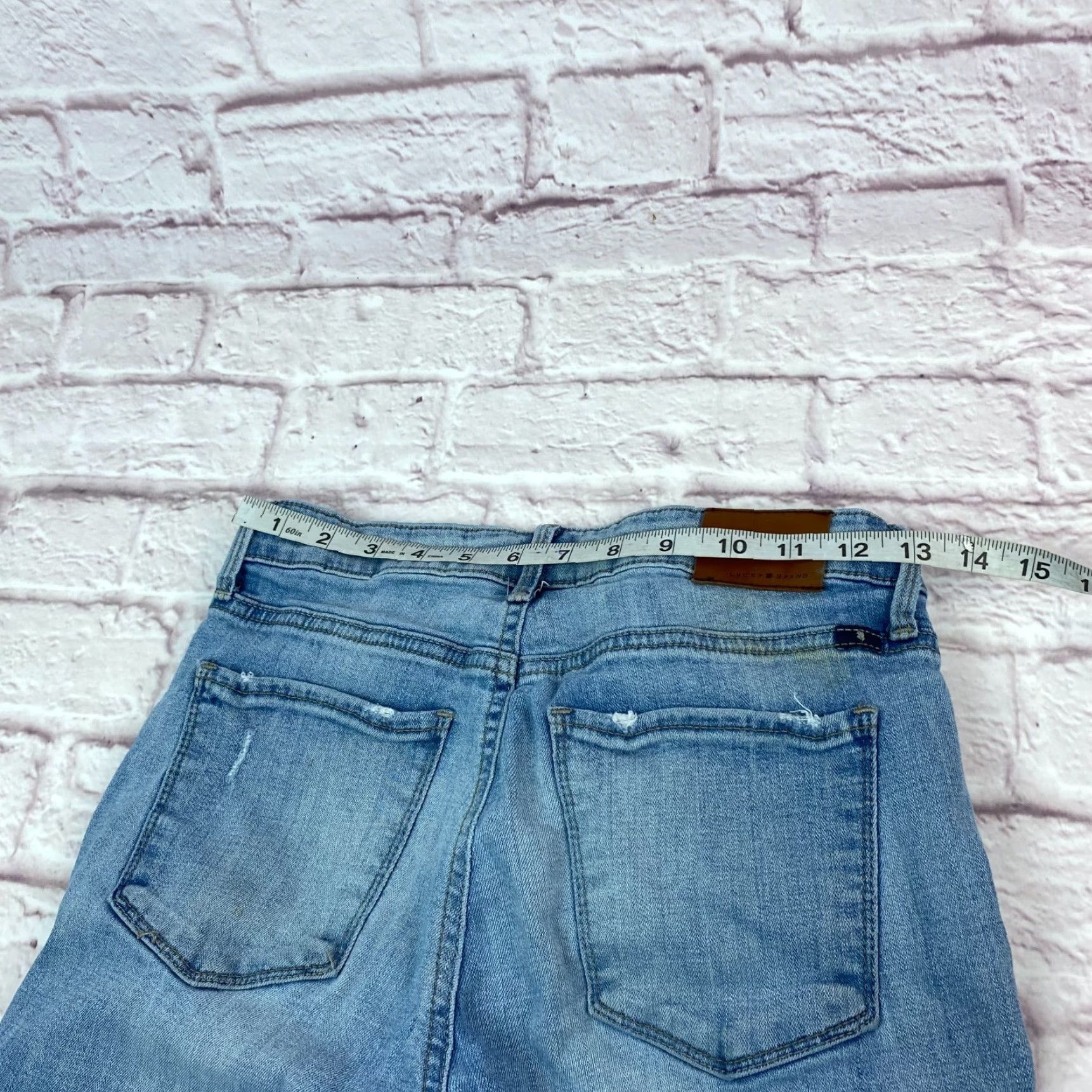 Lucky Brand VINTAGE Lucky Brand Hayden Skinny Jeans Women 4/27 Mid-Rise Medium Wash Blue Distressed Denim Size 27" / US 4 / IT 40 - 7 Thumbnail