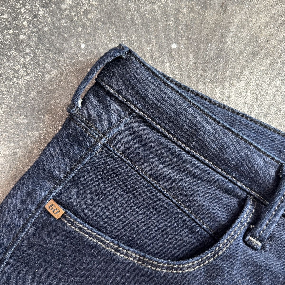 Miss Sixty Miss Sixty Y2K Dark Blue Denim Low Rise Pencil Skirt Size 29" - 4 Thumbnail
