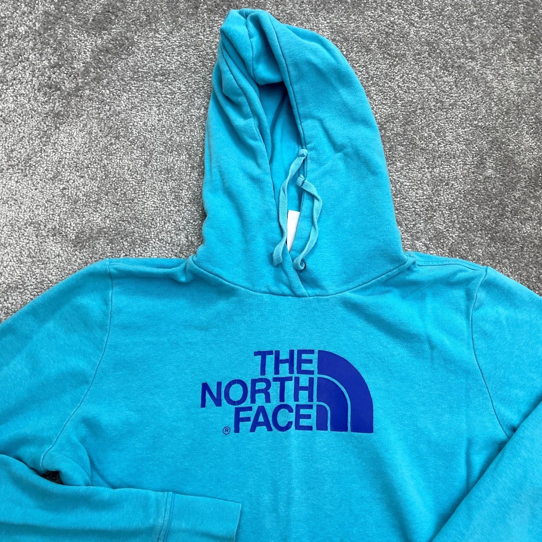 The North Face The North Face Hoodie Sweatshirt Womens Large Blue Graphic Fleece Pullover Size L / US 10 / IT 46 - 3 Thumbnail