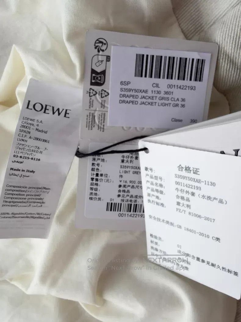 Loewe Loewe Cotton Denim Draping Jacket Size US L / EU 52-54 / 3 - 6 Thumbnail