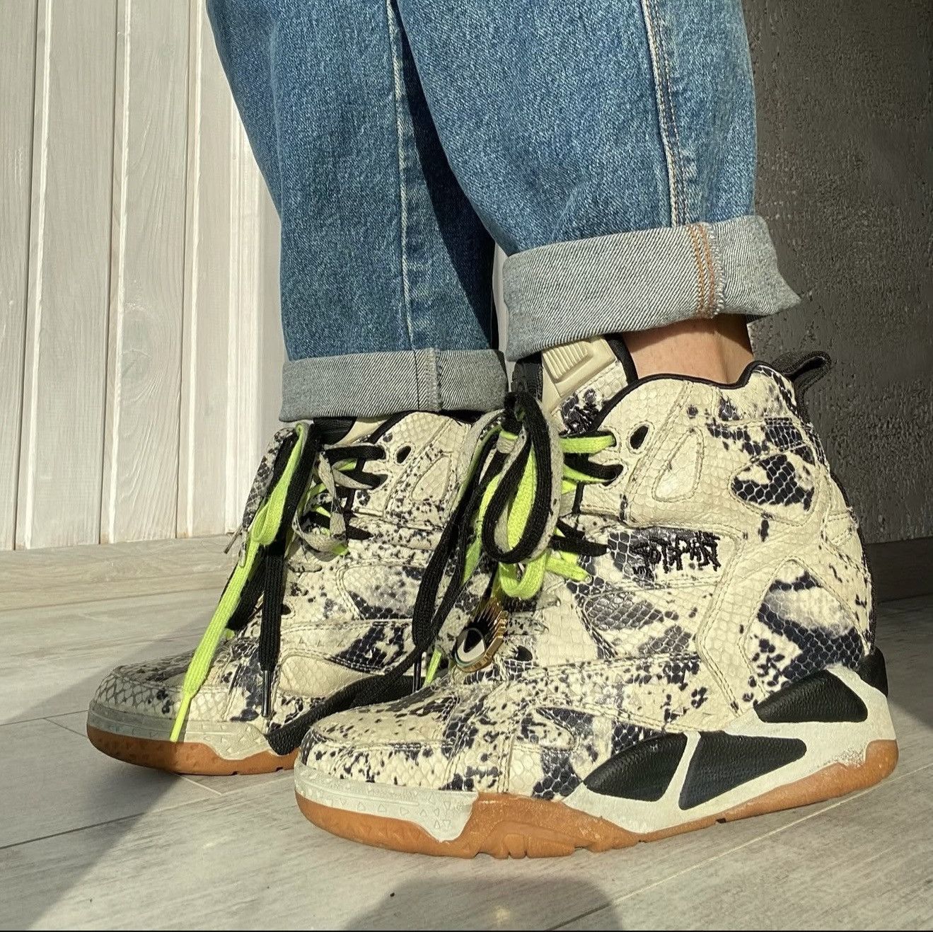 Reebok Reebok x Melody Ehsani Snake Print Wedge Sneakers Size US 7 / IT 37 - 2 Thumbnail