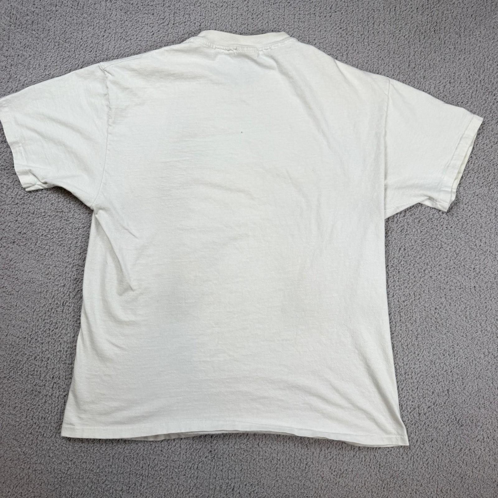 Hanes Vintage 1996 Earth Day Kansas T Shirt Made in USA Size US XL / EU 56 / 4 - 3 Thumbnail