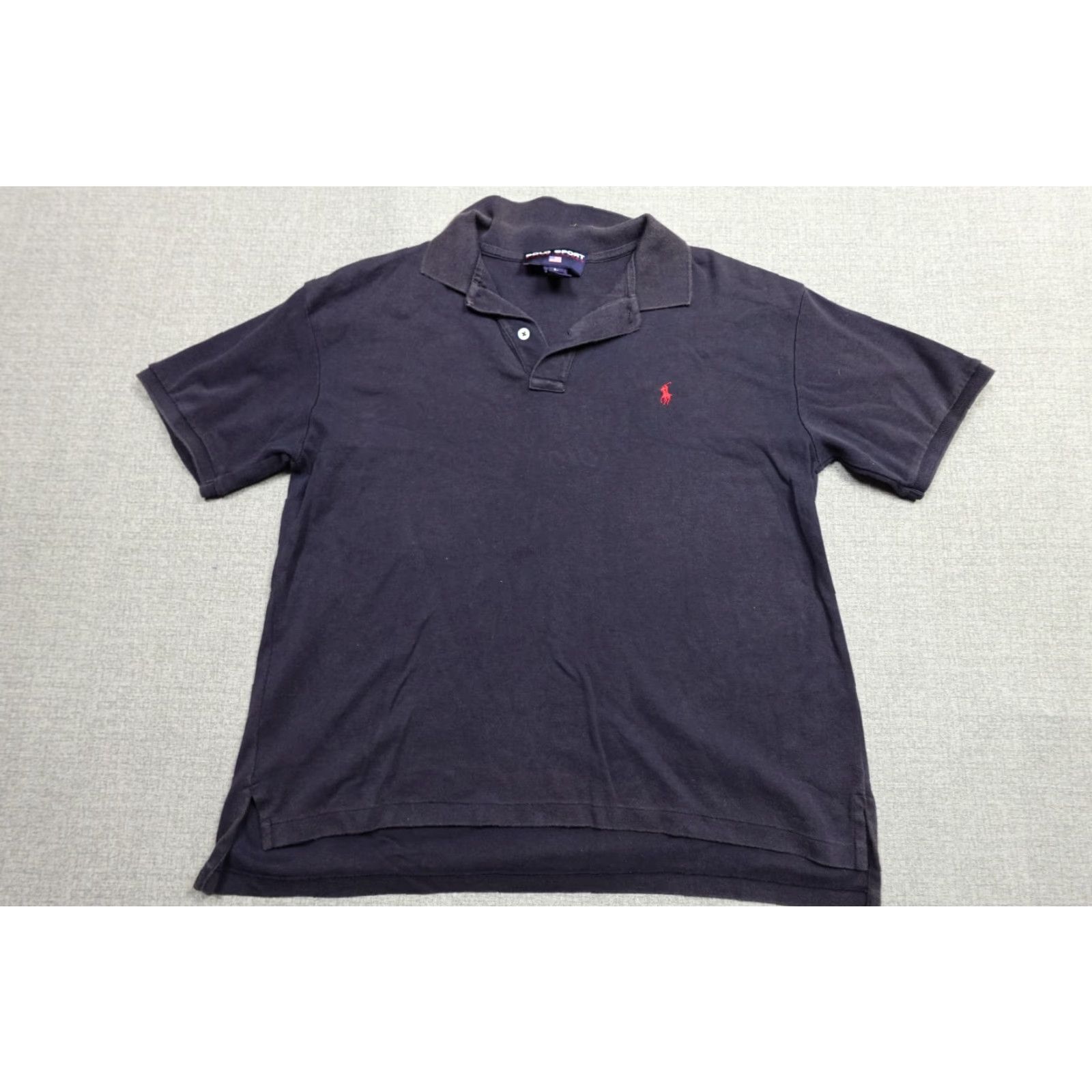 Ralph Lauren VINTAGE Ralph Lauren Polo Polo Shirt Mens L Blue 90s Preppy Golf Regular Short Sleeve Size US L / EU 52-54 / 3 - 2 Thumbnail