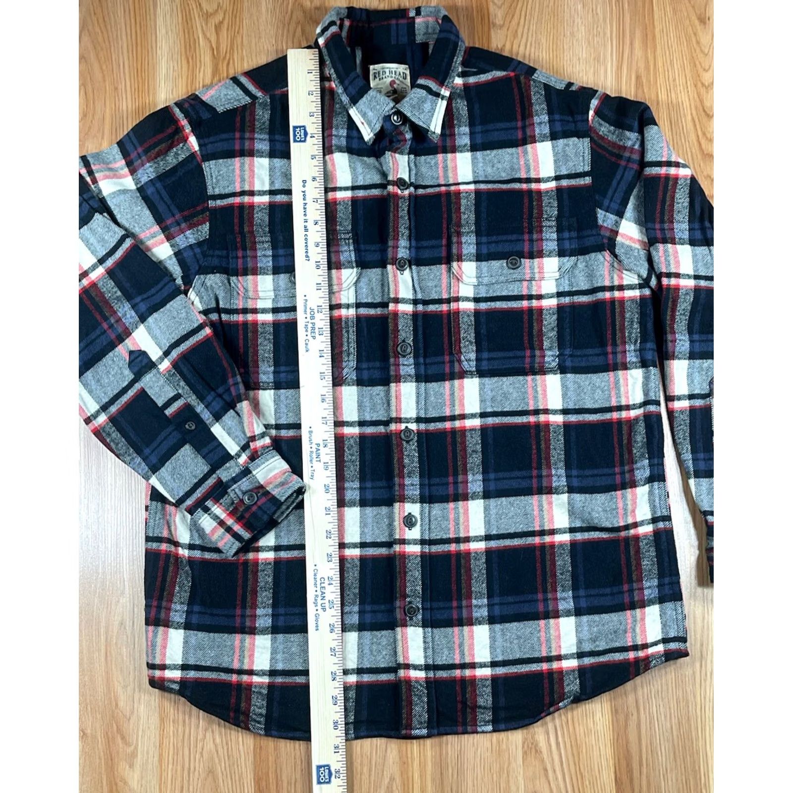 Vintage VINTAGE Red Head Brand Co Heavy Cotton Button Front Plaid Long Sleeve Flannel Mens L Size US L / EU 52-54 / 3 - 3 Thumbnail
