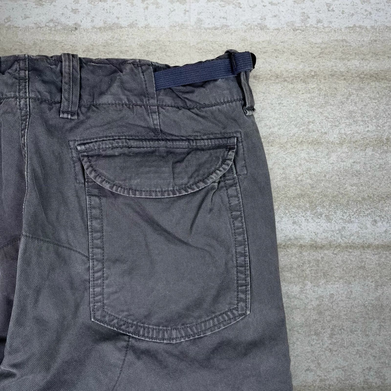 Gap Vintage 90s GAP Tactical Pants 33x32 Baggy Fit Grey Canvas Size US 33 - 3 Thumbnail