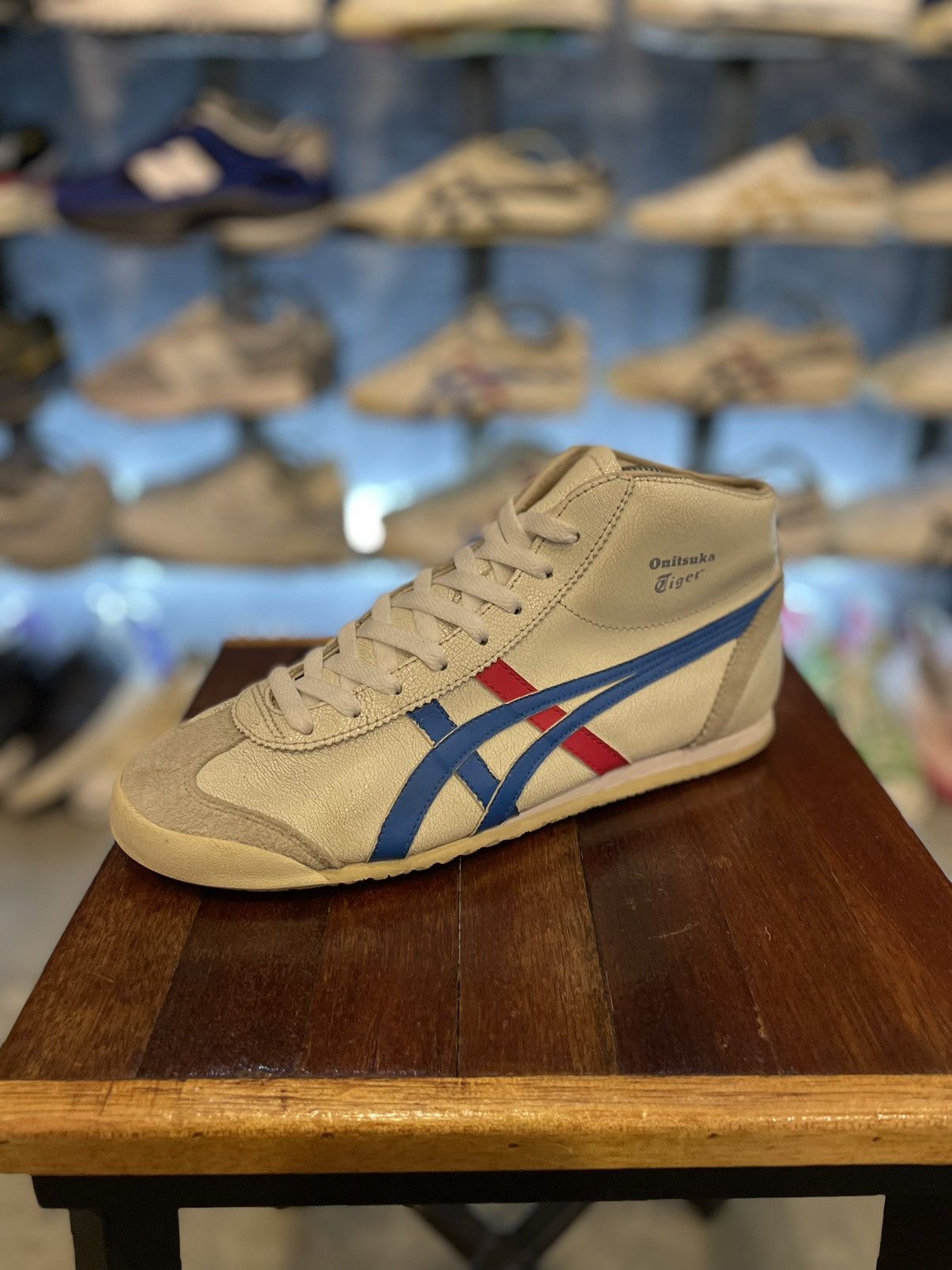 Onitsuka tiger mexico mid runner blue best sale