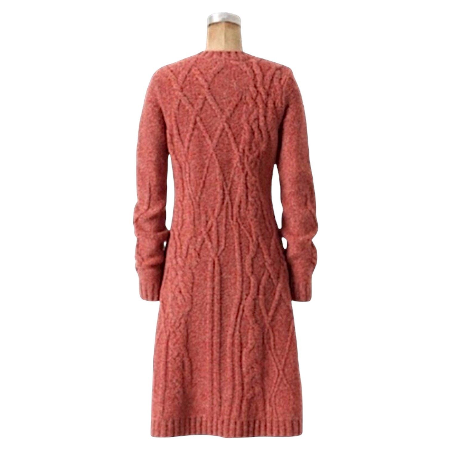Anthropologie Anthropology Red/Orange Cardigan Sweater | Size M Size M / US 6-8 / IT 42-44 - 2 Thumbnail