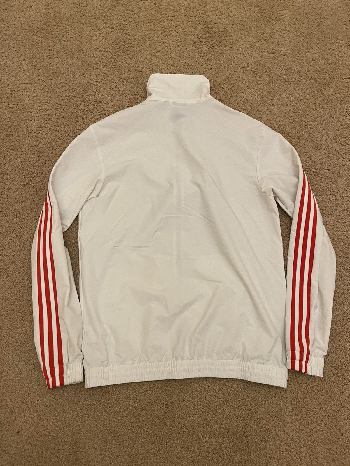 Adidas Red Stripe Adidas Light Jacket Size US M / EU 48-50 / 2 - 2 Thumbnail