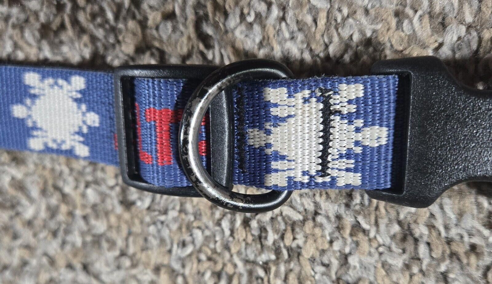 Designer Alta Red, White And Blue Snowflake Dog Collar For XXL Dogs Size ONE SIZE - 6 Thumbnail