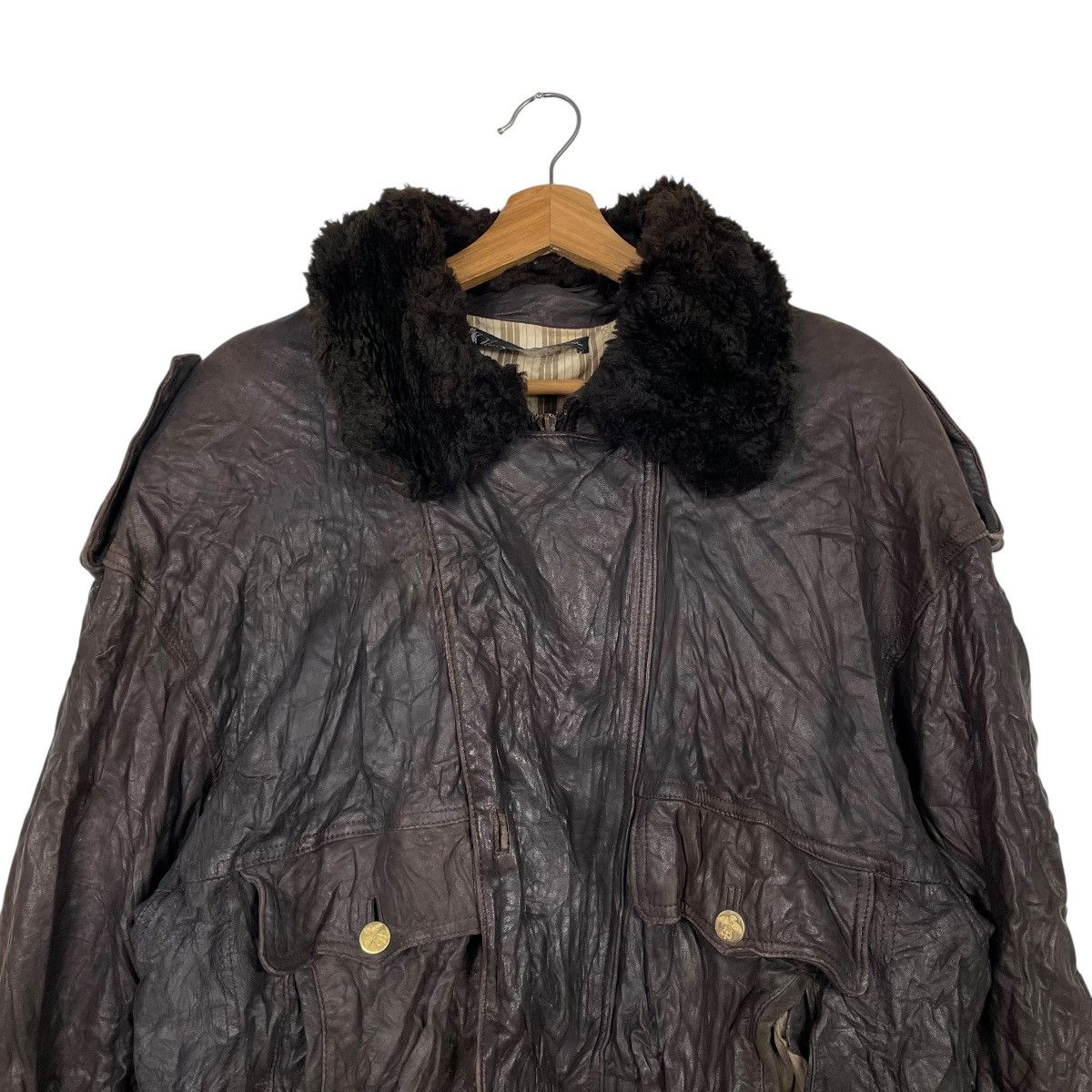 Other Vtg Marie-France Kremer Leather Jacket Size US S / EU 44-46 / 1 - 2 Thumbnail